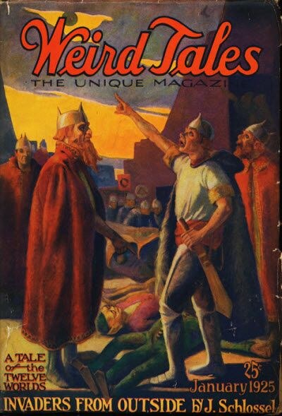 Weird Tales cover, January 1925, by Andrew Brosnatch