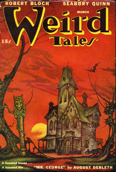 Weird Tales cover, March 1947, by Boris Dolgov