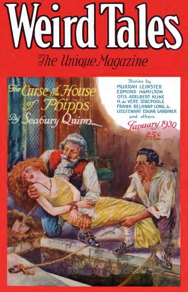 Weird Tales cover, January 1930, by C. C. Senf