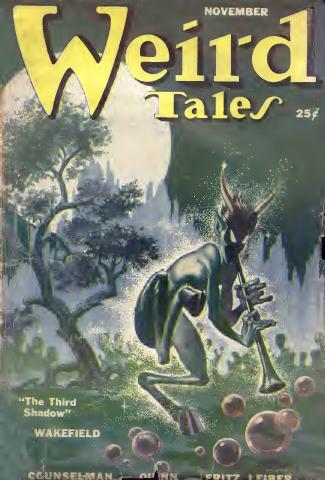Weird Tales cover, November 1950, by Frank Kelly Freas