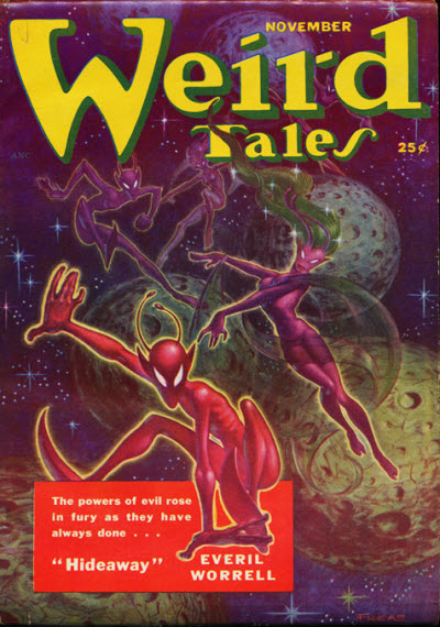 Weird Tales cover, November 1951, by Frank Kelly Freas