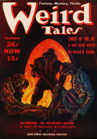Weird Tales cover, December 1939, by Hannes Bok