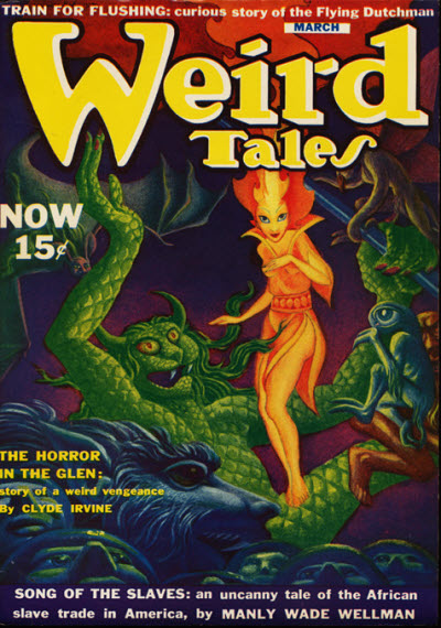 Weird Tales cover, March 1940, by Hannes Bok