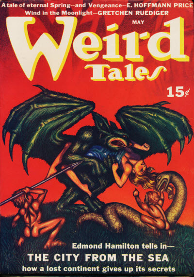 Weird Tales cover, May 1940, by Hannes Bok