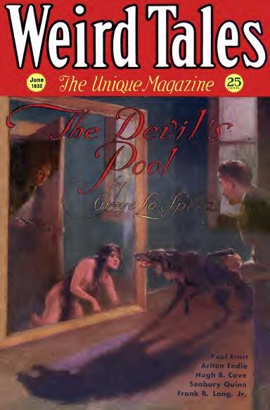 Weird Tales cover, June 1932, by J. Allen St. John