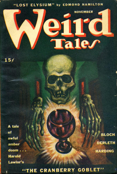 Weird Tales cover, November 1945, by Lee Brown Coye