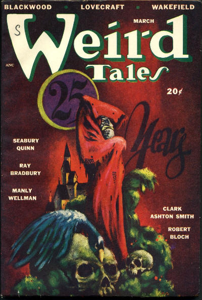 Weird Tales cover, March 1948, by Lee Brown Coye
