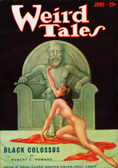 Weird Tales cover, June 1933, by Margaret Brundage