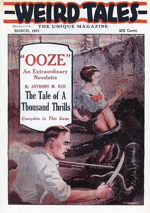 Weird Tales cover, March 1923, by Richard R. Epperly